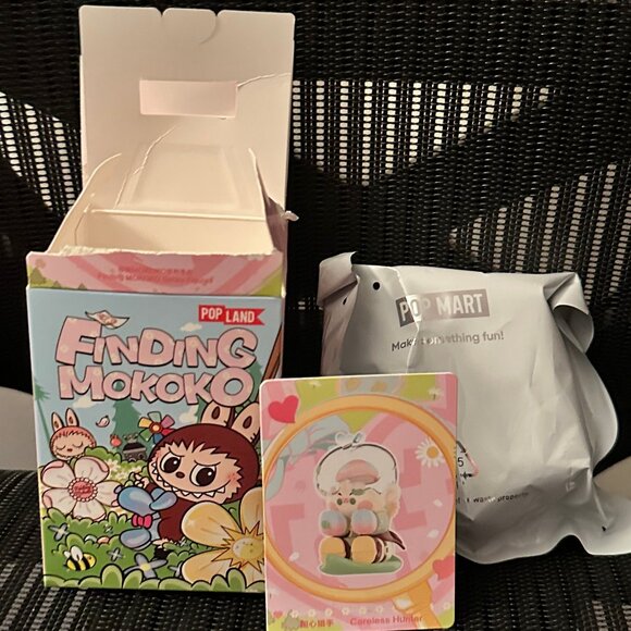 CARELESS HUNTER Finding Mokoko Authentic Pop Mart Pop Land Figure - Picture 1 of 5